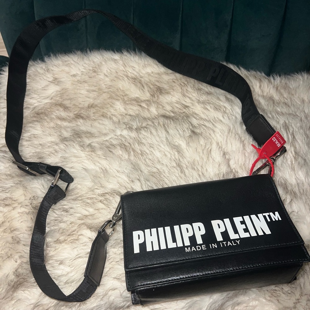 Authentic Philipp Plein Black Crossbody